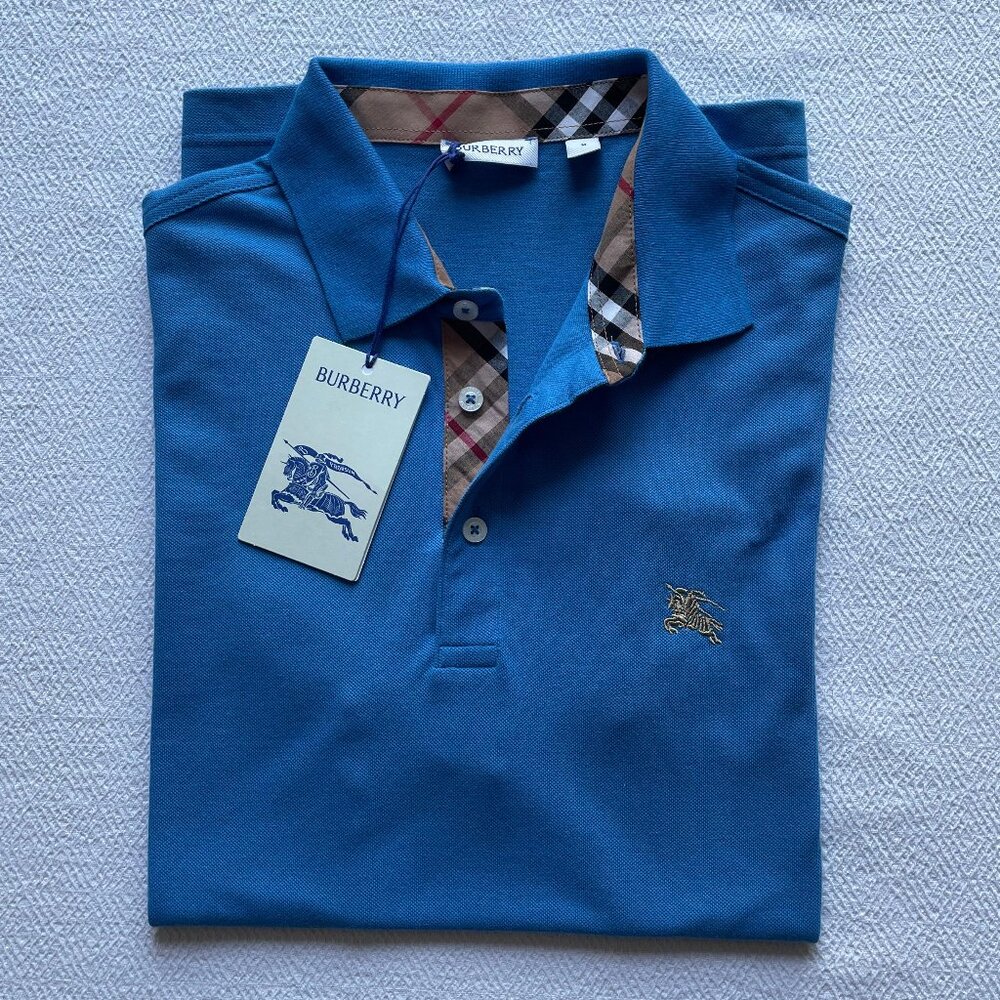 BURBERRY LONDON MEN'S COTTON POLO SHIRT XLARGE SIZE